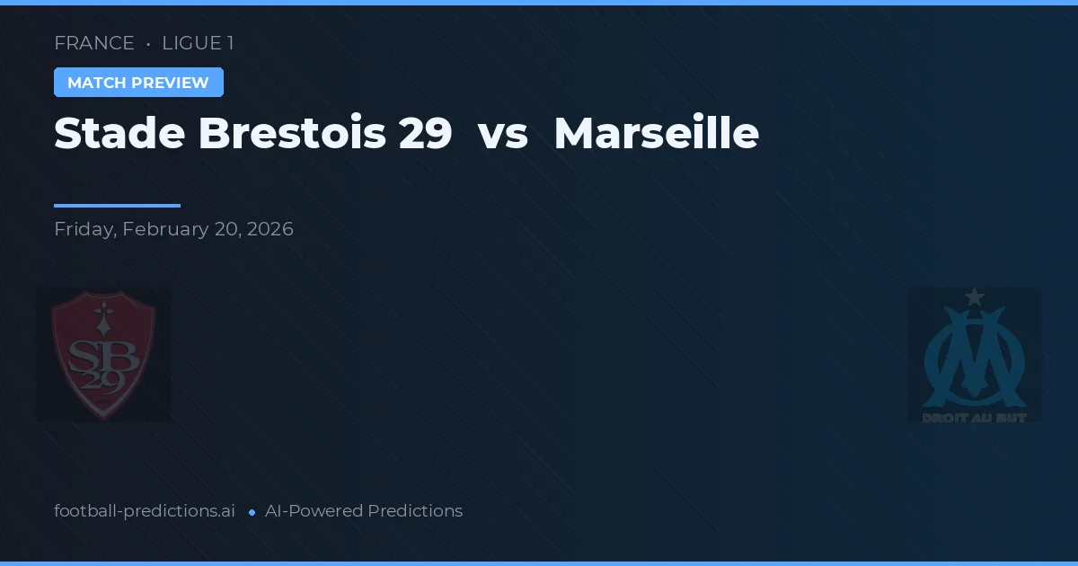 Stade Brestois 29 vs Marseille — pronóstico y previa del partido
