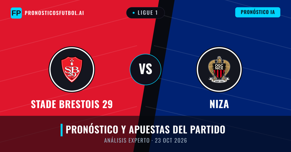 Stade Brestois 29 vs Niza — pronóstico y previa del partido