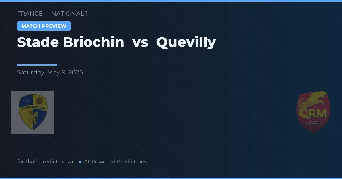 Stade Briochin vs Quevilly — pronóstico y previa del partido