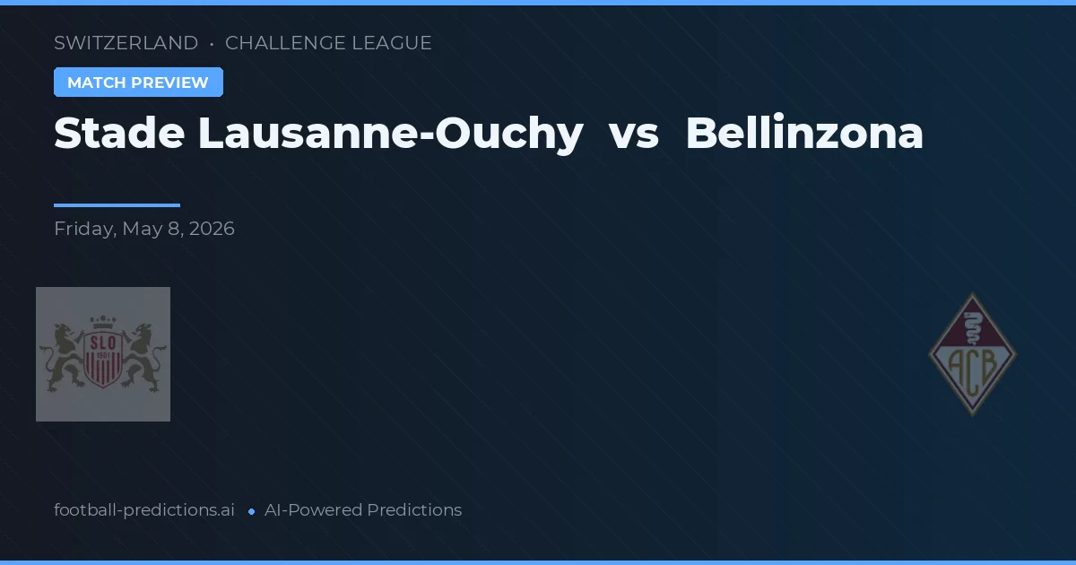 Stade Lausana-Ouchy vs Bellinzona — pronóstico y previa del partido