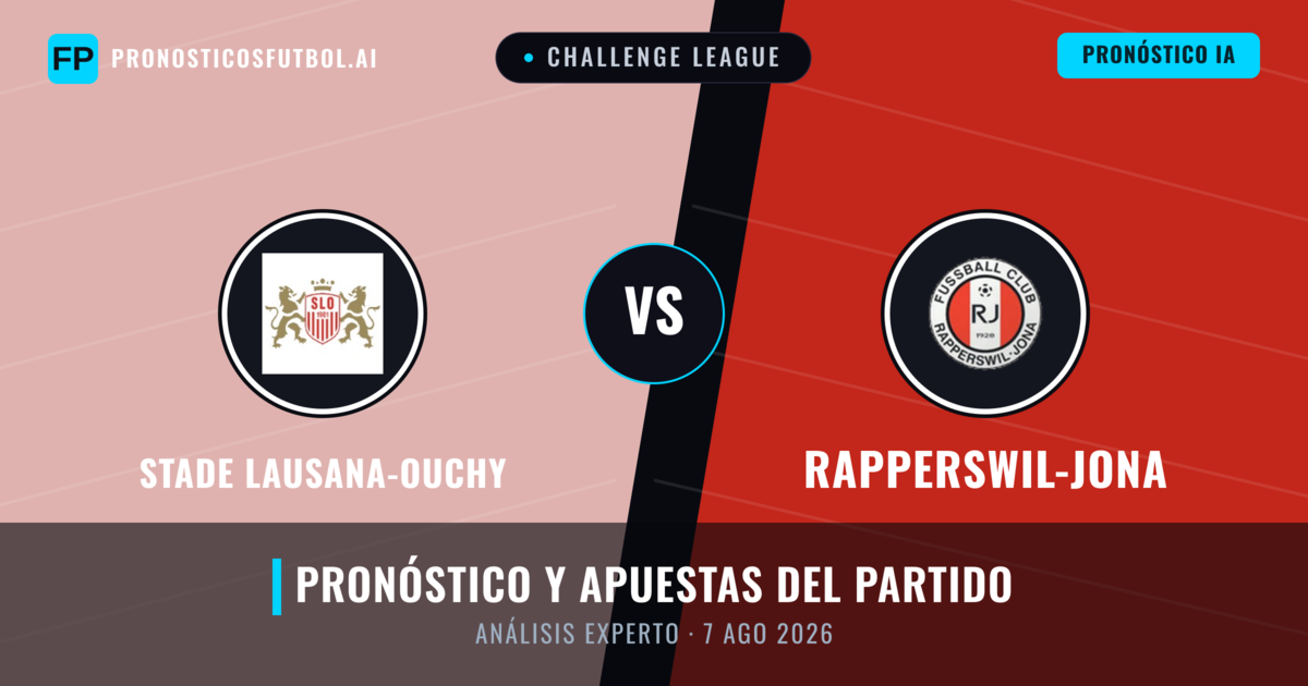 Stade Lausana-Ouchy vs Rapperswil-Jona — pronóstico y previa del partido