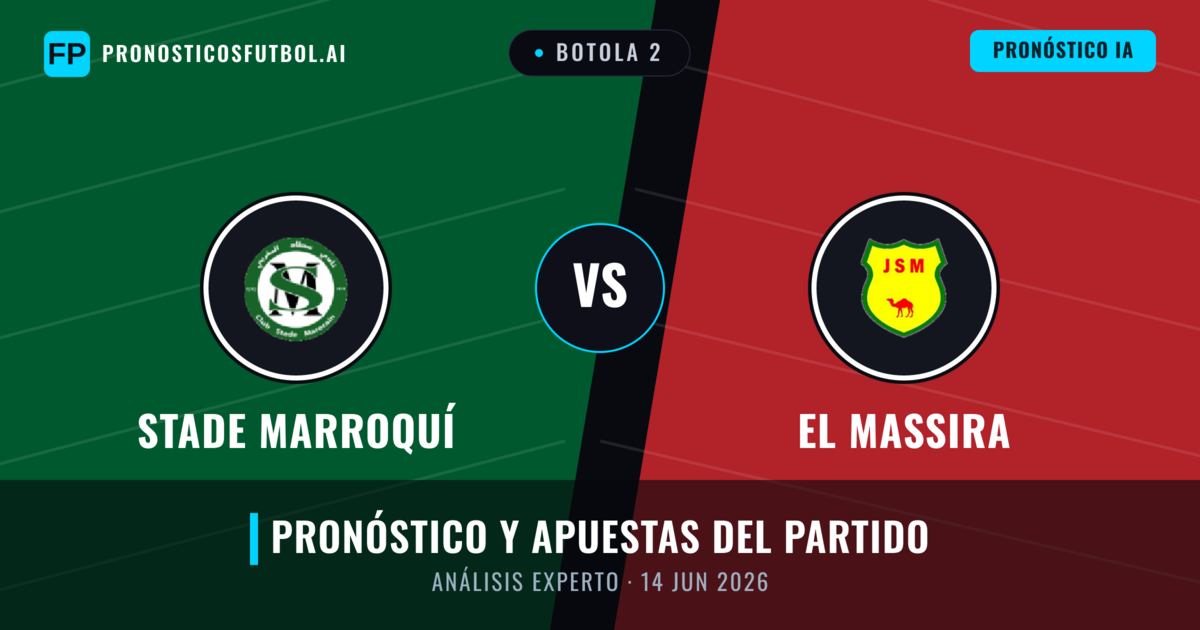 Stade Marroquí vs El Massira — pronóstico y previa del partido