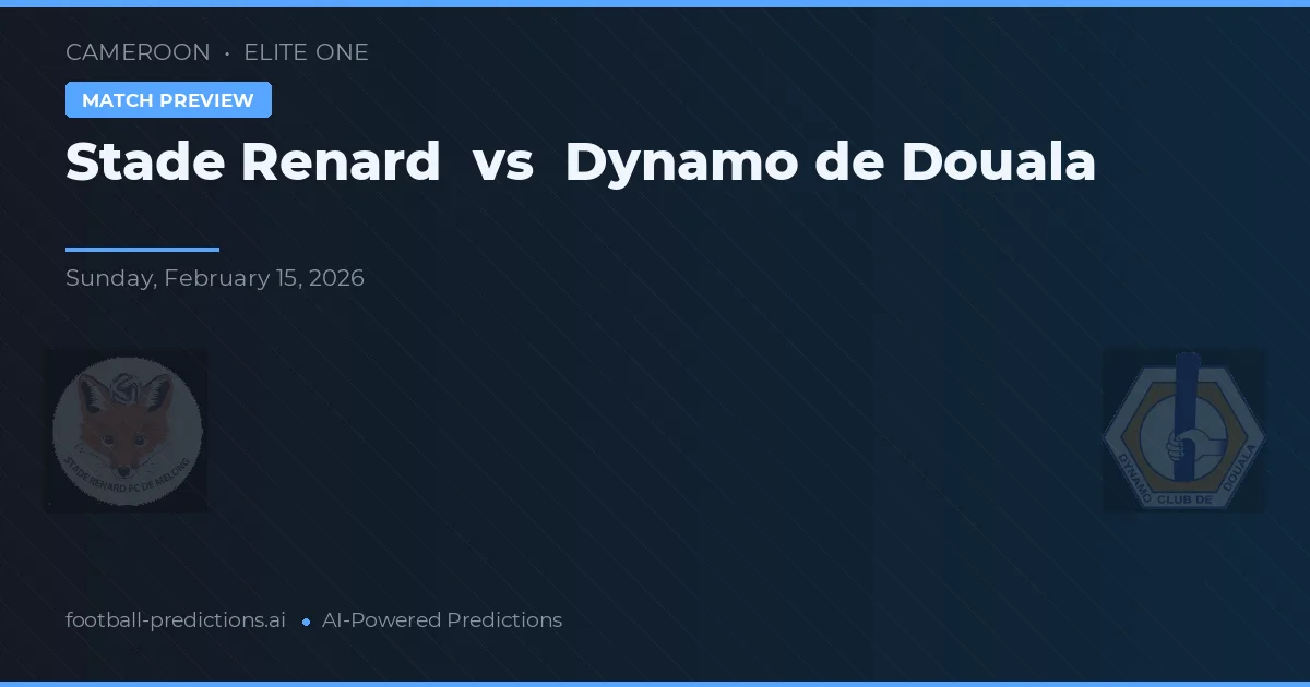 Stade Renard vs Dynamo de Duala — pronóstico y previa del partido