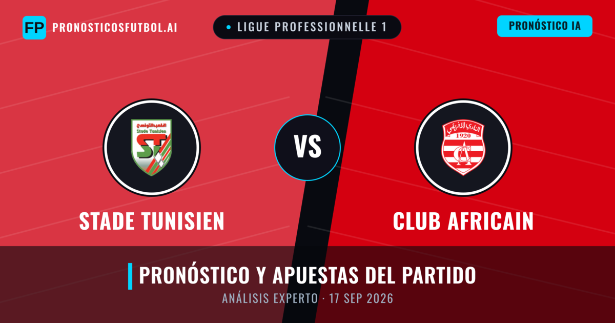 Stade Tunisien vs Club Africain — pronóstico y previa del partido
