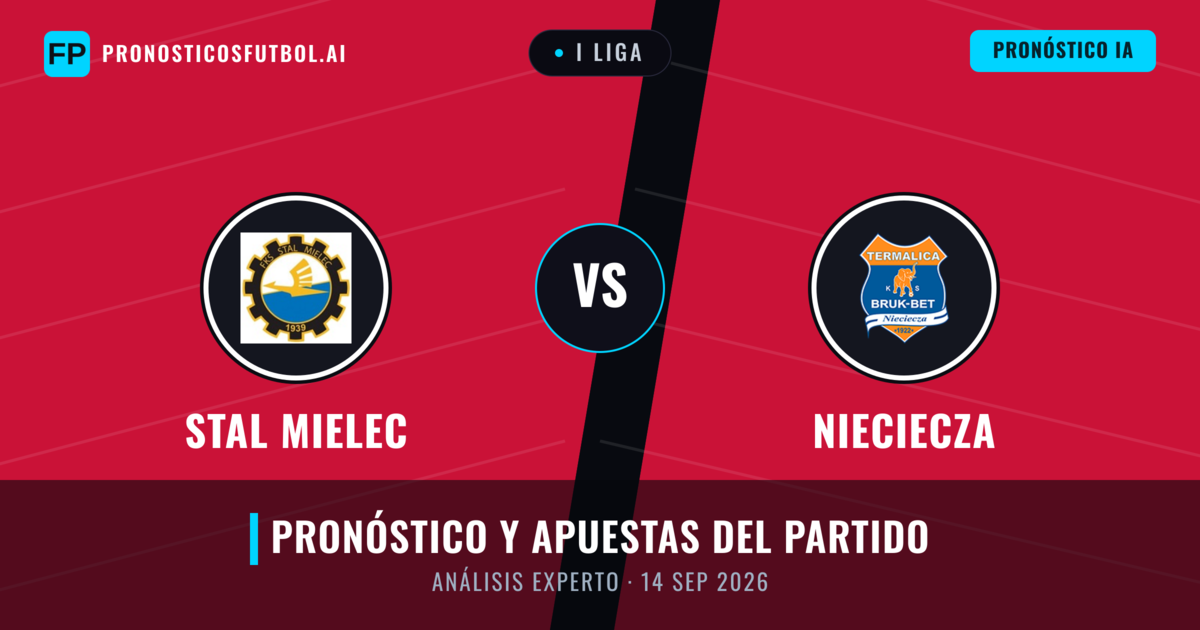 Stal Mielec vs Nieciecza — pronóstico y previa del partido