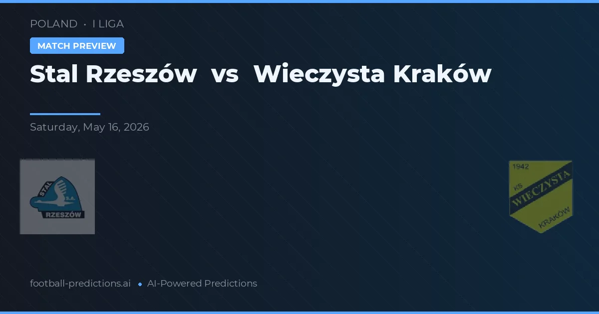 Stal Rzeszów vs Wieczysta Cracovia — pronóstico y previa del partido