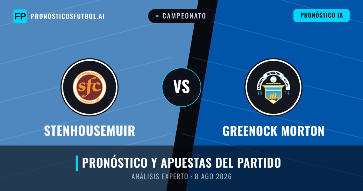 Stenhousemuir vs Greenock Morton — pronóstico y previa del partido