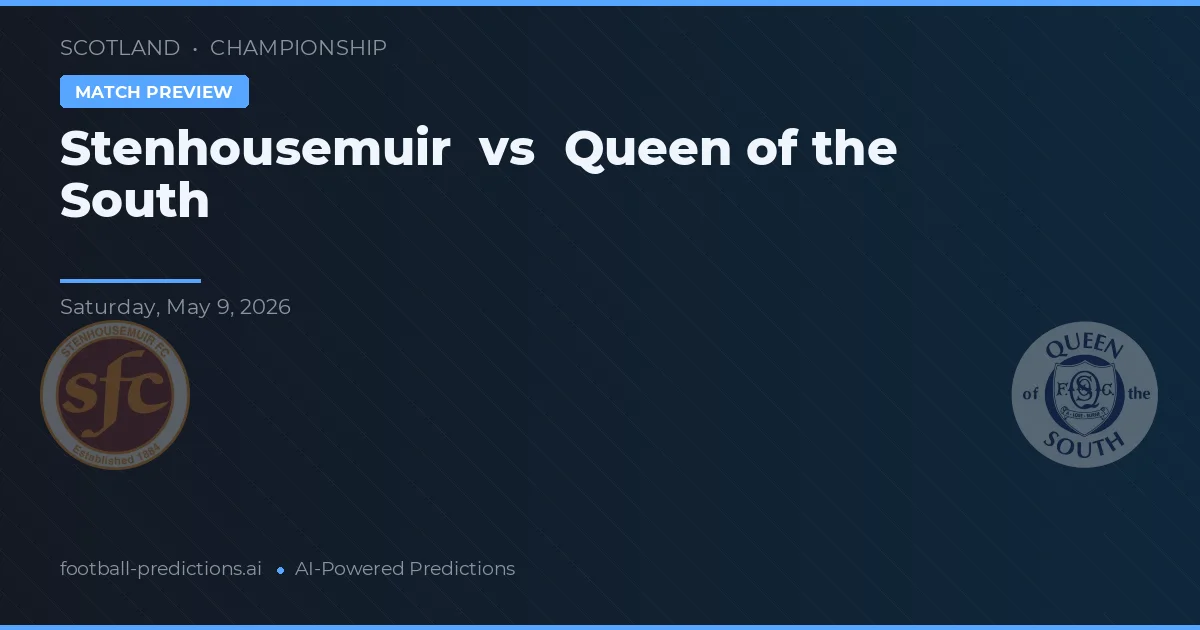 Stenhousemuir vs Queen of the South — pronóstico y previa del partido