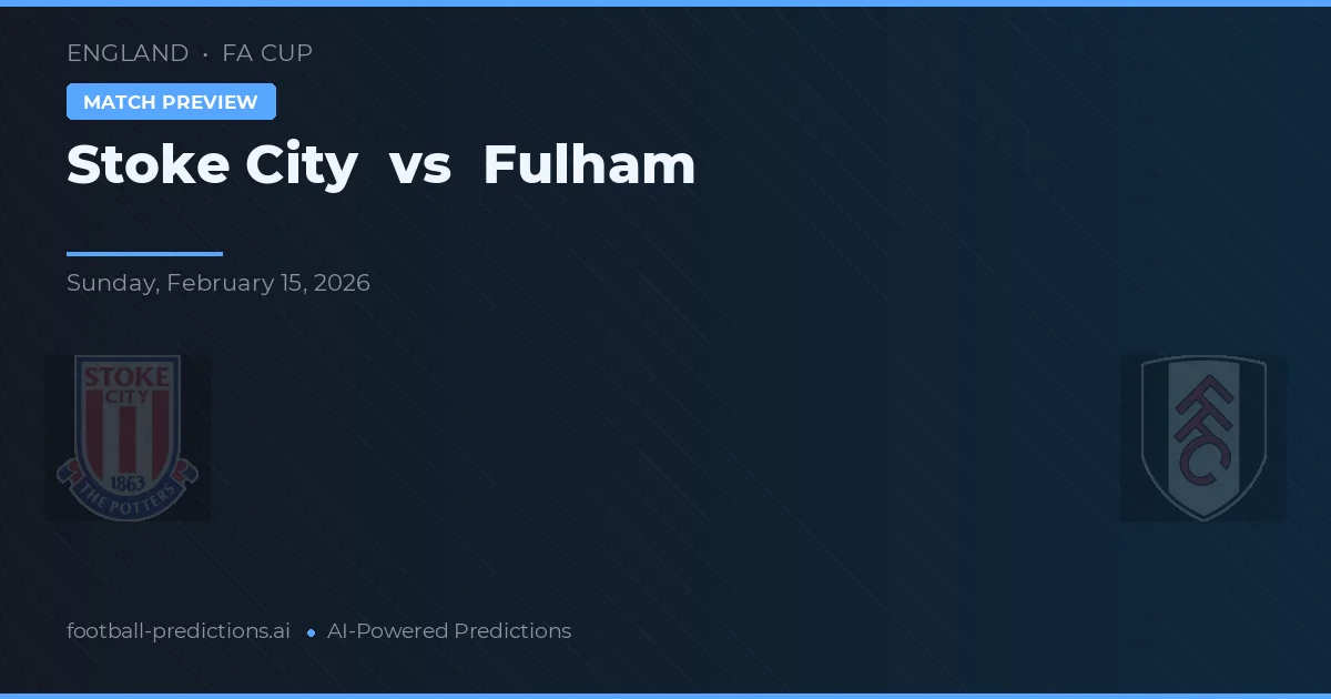 Stoke City vs Fulham — pronóstico y previa del partido