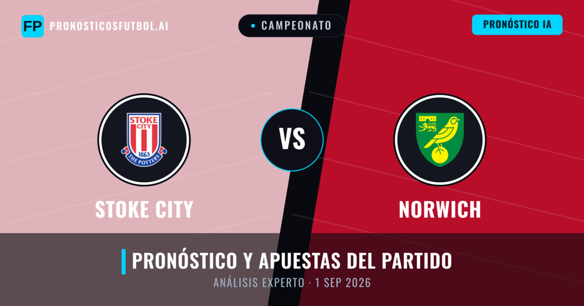 Stoke City vs Norwich — pronóstico y previa del partido