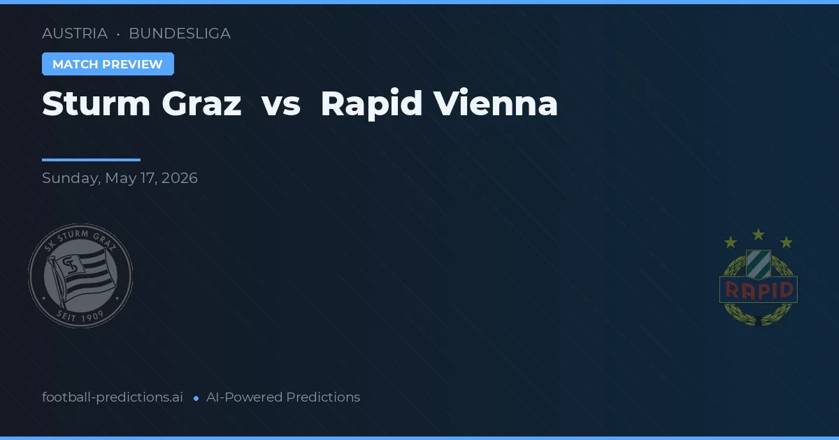 Sturm Graz vs Rapid de Viena — pronóstico y previa del partido