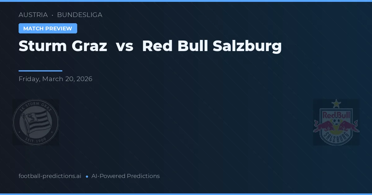 Sturm Graz vs Red Bull Salzburgo — pronóstico y previa del partido