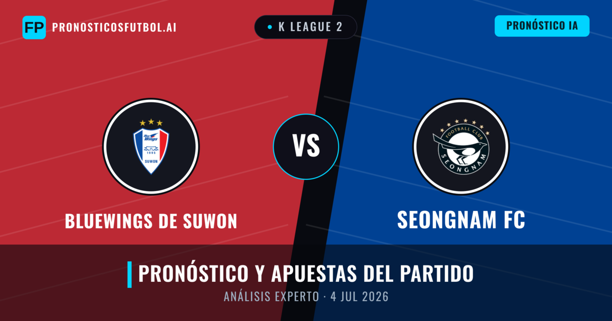 Bluewings de Suwon vs Seongnam FC — pronóstico y previa del partido