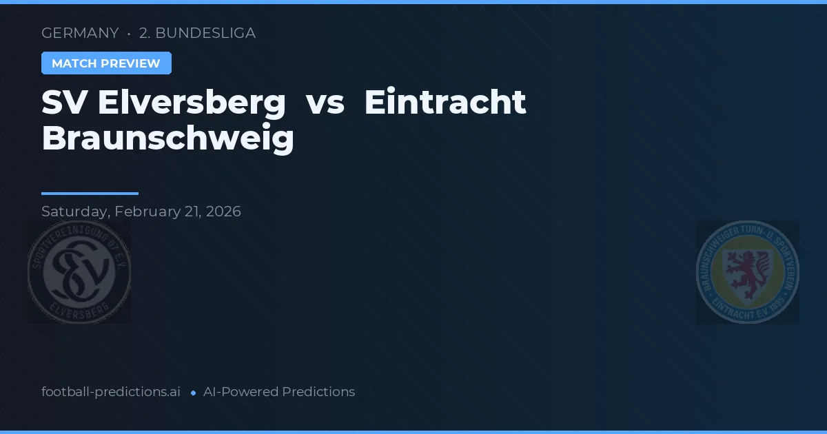 SV Elversberg vs Eintracht Braunschweig — pronóstico y previa del partido