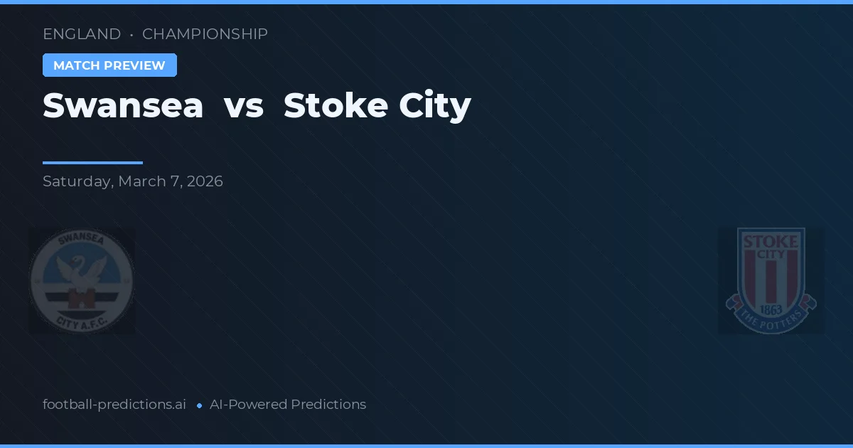 Swansea vs Stoke City — pronóstico y previa del partido
