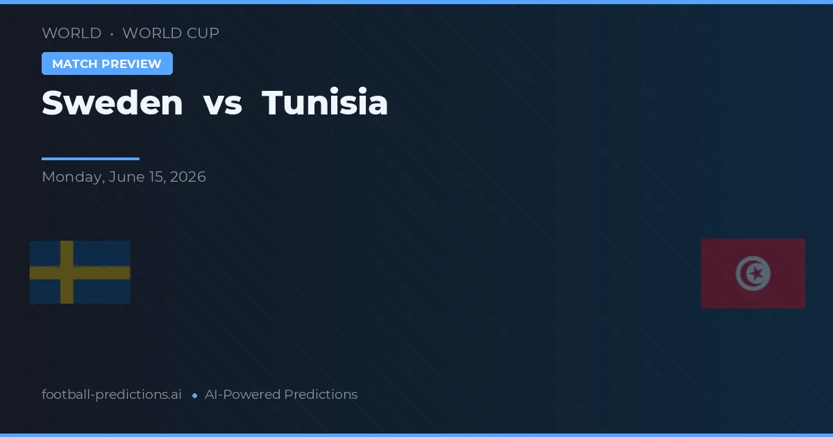 Suecia vs Túnez — pronóstico y previa del partido