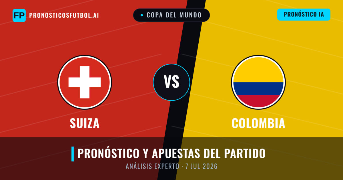 Suiza vs Colombia — pronóstico y previa del partido
