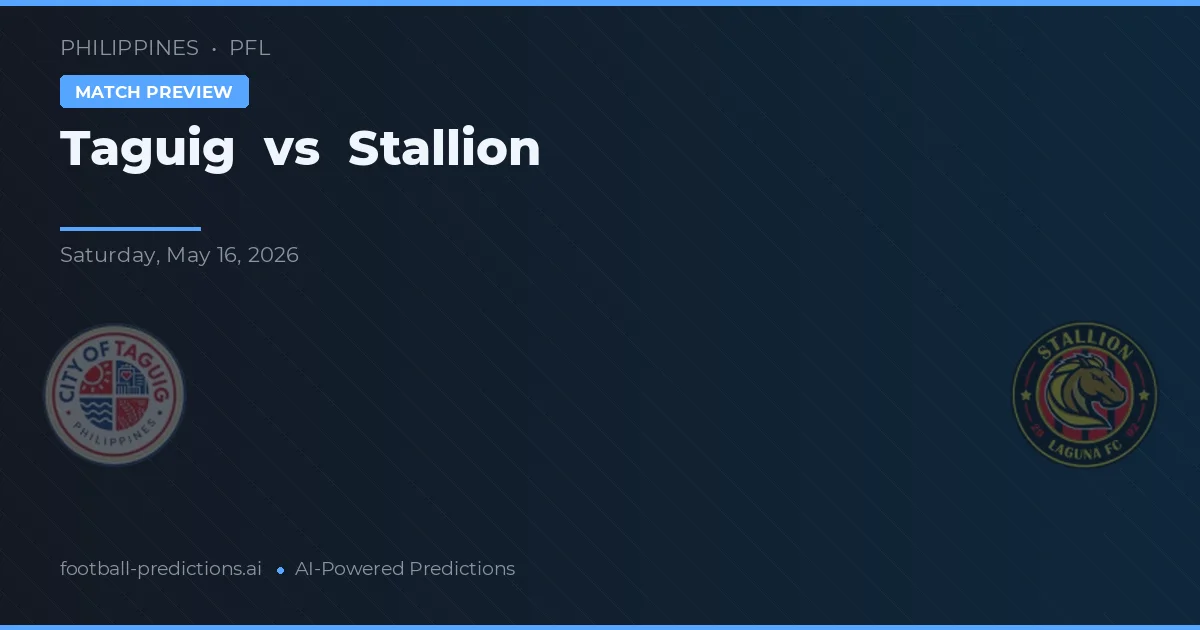 Taguig vs Estallón — pronóstico y previa del partido