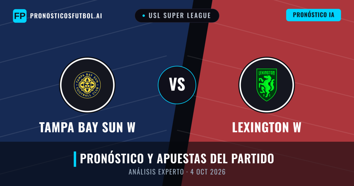 Tampa Bay Sun W vs Lexington W — pronóstico y previa del partido