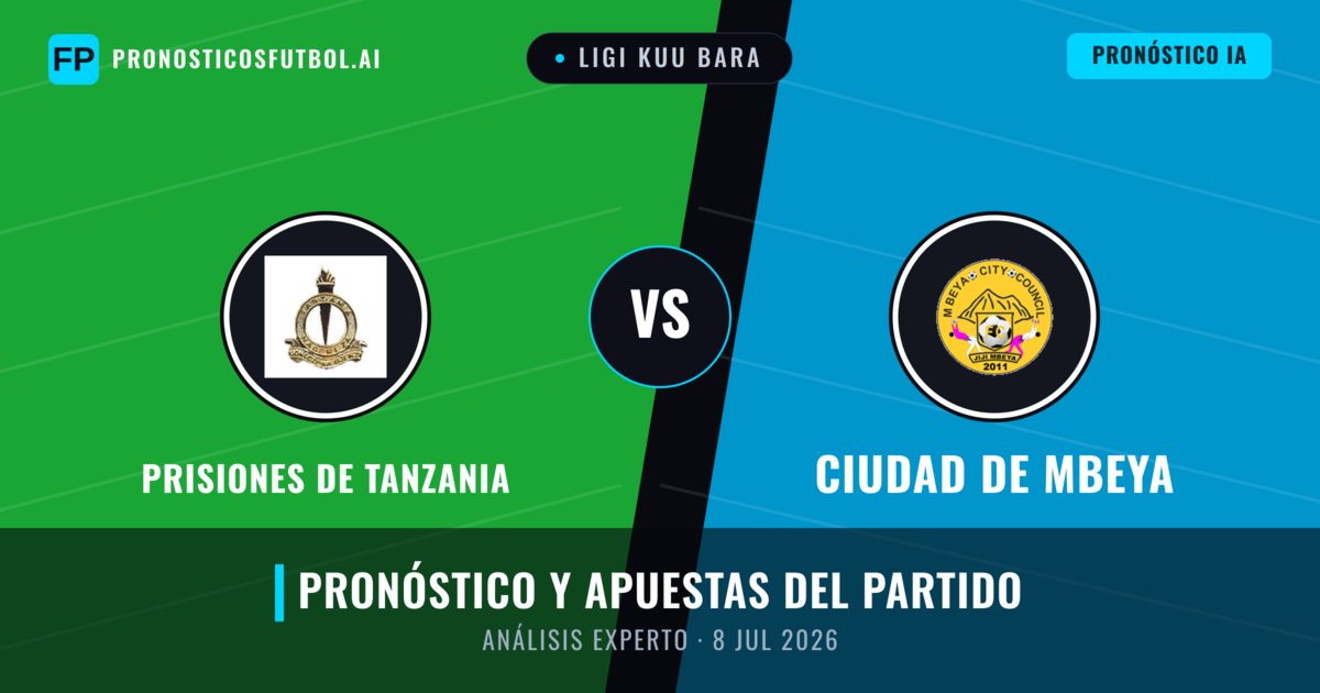 Prisiones de Tanzania vs Ciudad de Mbeya — pronóstico y previa del partido