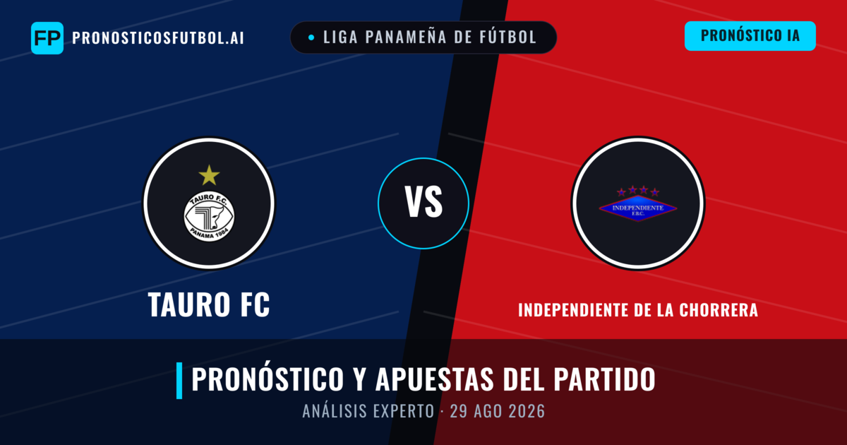 Tauro FC vs Independiente de La Chorrera — pronóstico y previa del partido