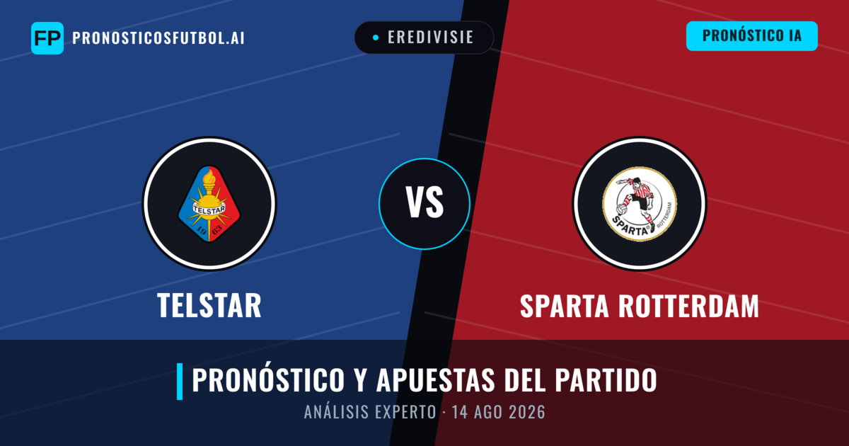 Telstar vs Sparta Rotterdam — pronóstico y previa del partido
