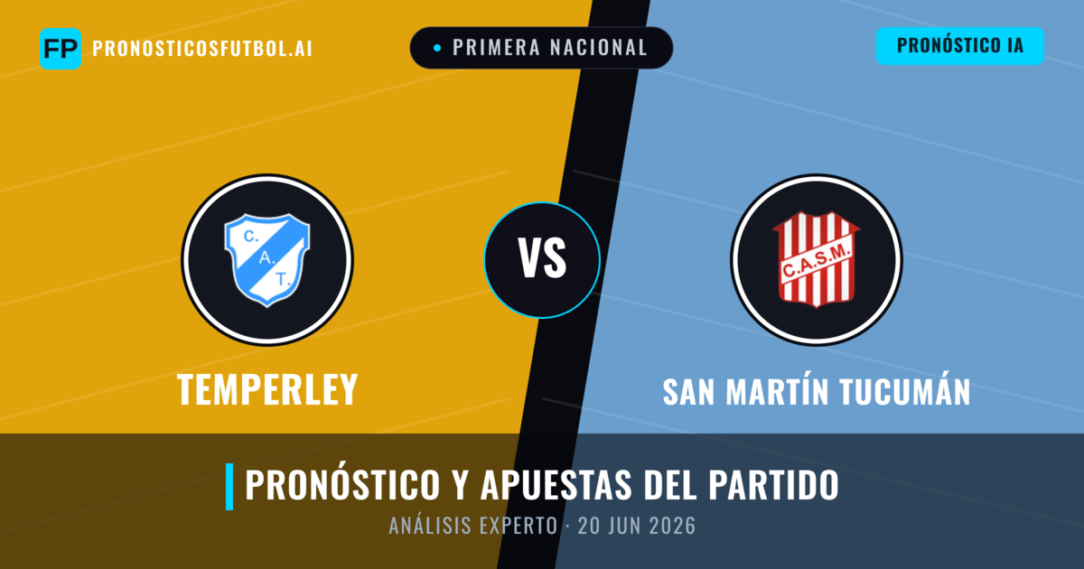 Temperley vs San Martín Tucumán — pronóstico y previa del partido