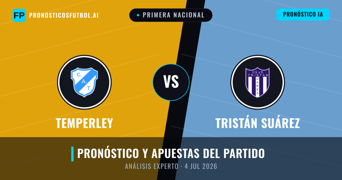 Temperley vs Tristán Suárez — pronóstico y previa del partido