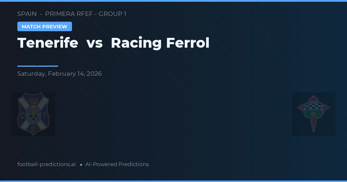 Tenerife vs Racing de Ferrol — pronóstico y previa del partido