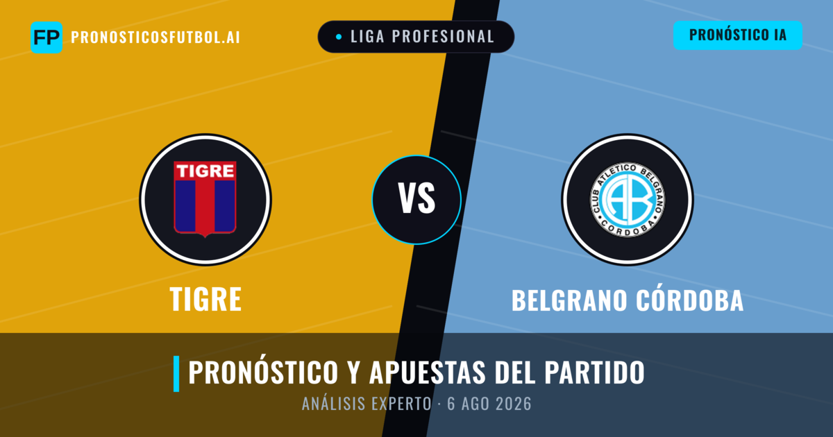 Tigre vs Belgrano Córdoba — pronóstico y previa del partido