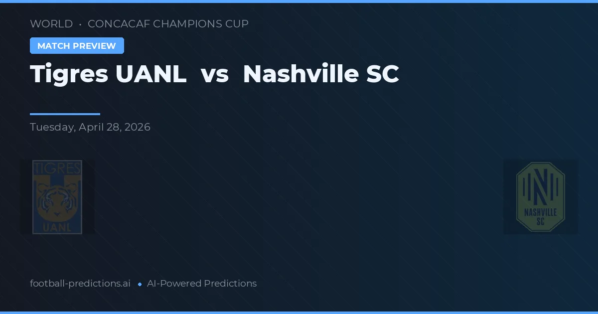 Tigres UANL vs Nashville SC — pronóstico y previa del partido