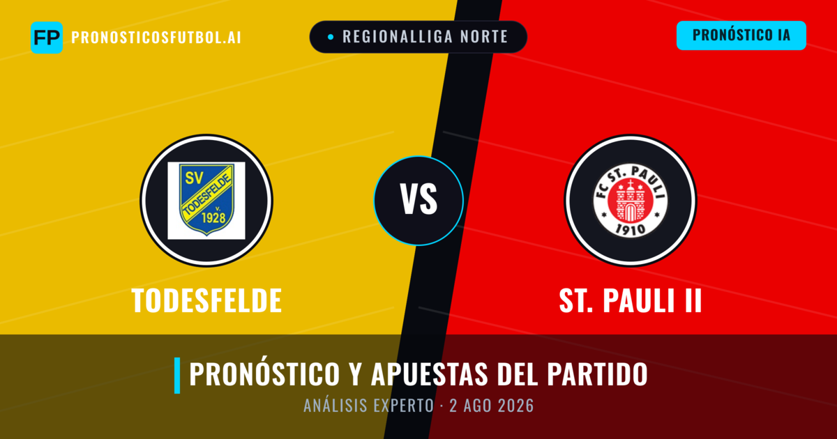 Todesfelde vs St. Pauli II — pronóstico y previa del partido