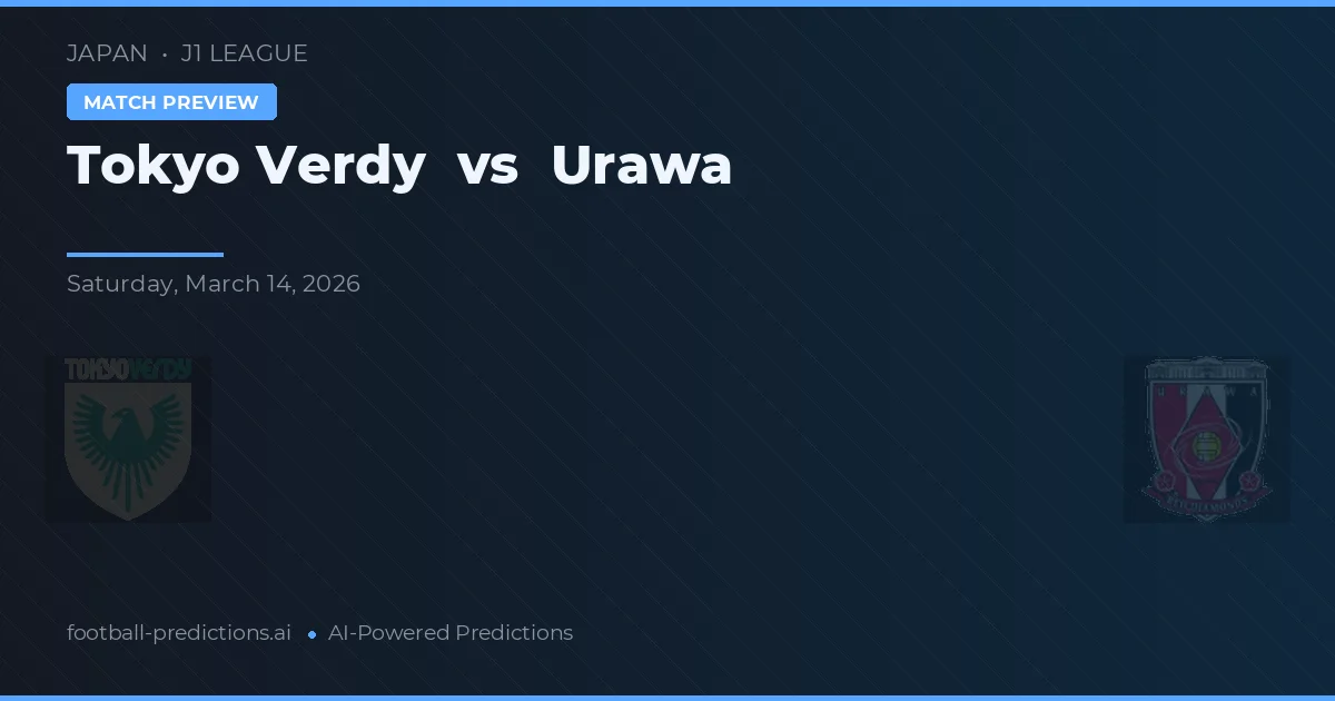 Tokyo Verdy vs Urawa — pronóstico y previa del partido