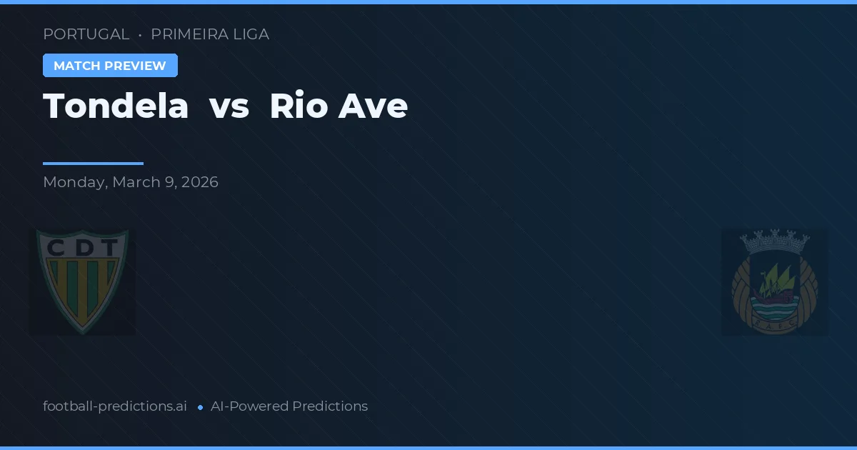 Tondela vs Rio Ave — pronóstico y previa del partido