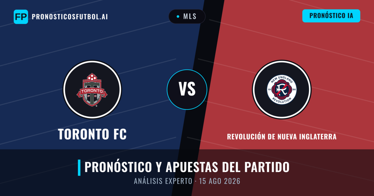 Toronto FC vs Revolución de Nueva Inglaterra — pronóstico y previa del partido