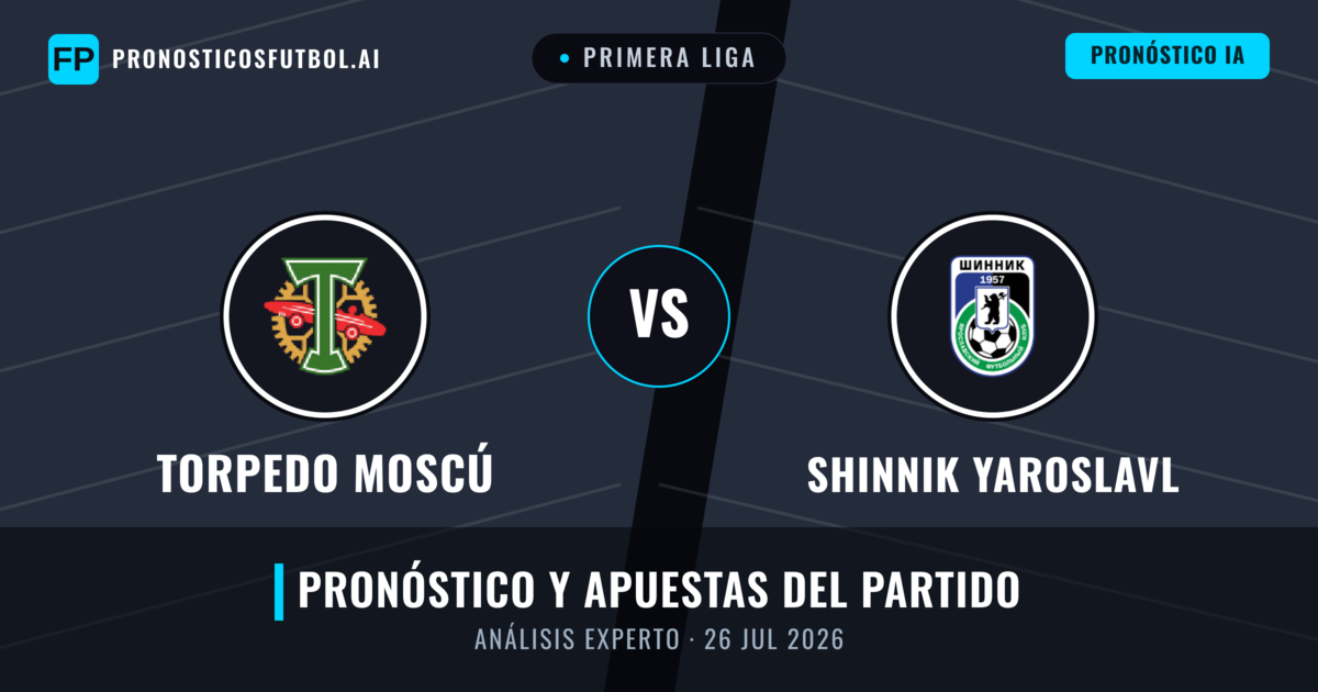 Torpedo Moscú vs Shinnik Yaroslavl — pronóstico y previa del partido