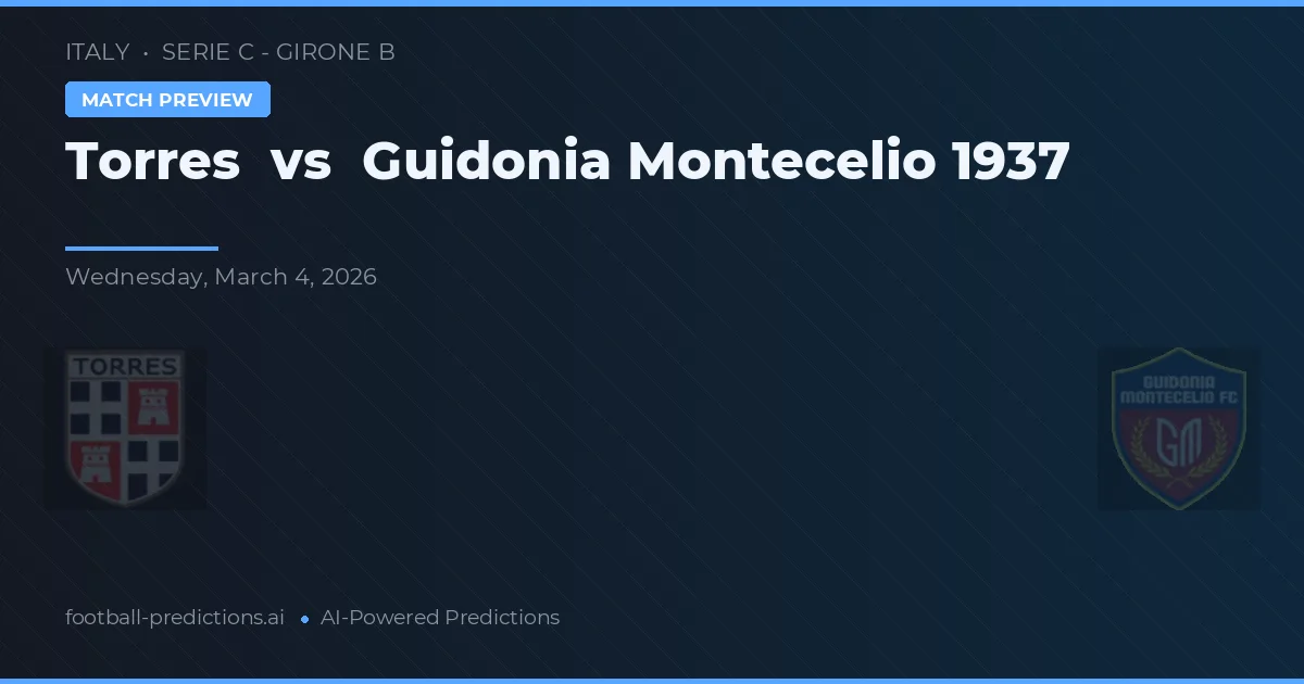 Torre vs Guidonia Montecelio 1937 — pronóstico y previa del partido