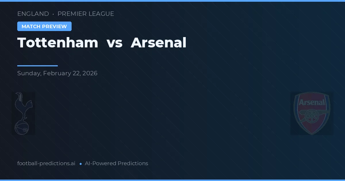 Tottenham vs Arsenal — pronóstico y previa del partido