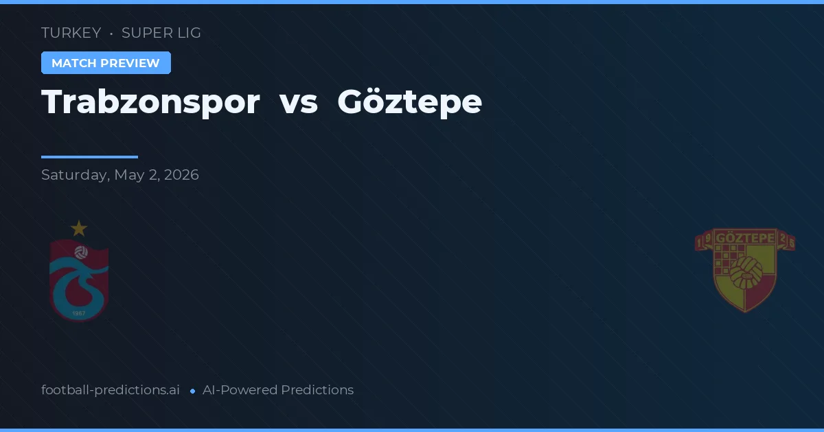 Trabzonspor vs Göztepe — pronóstico y previa del partido