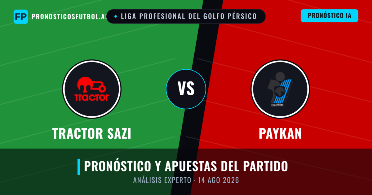 Tractor Sazi vs Paykan — pronóstico y previa del partido