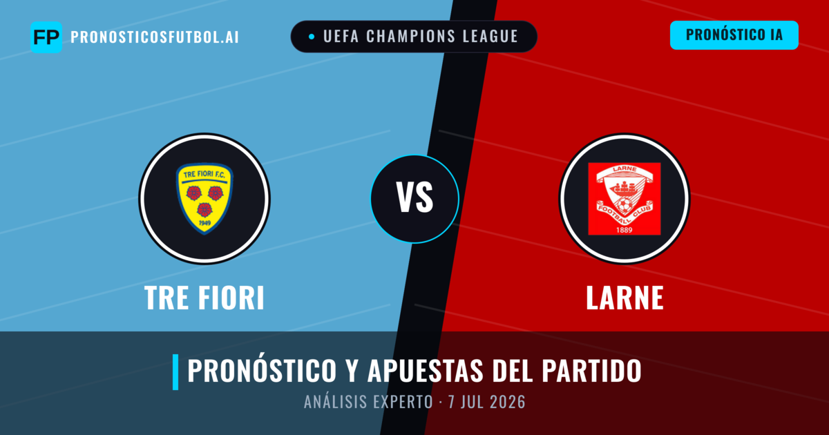 Tre Fiori vs Larne — pronóstico y previa del partido