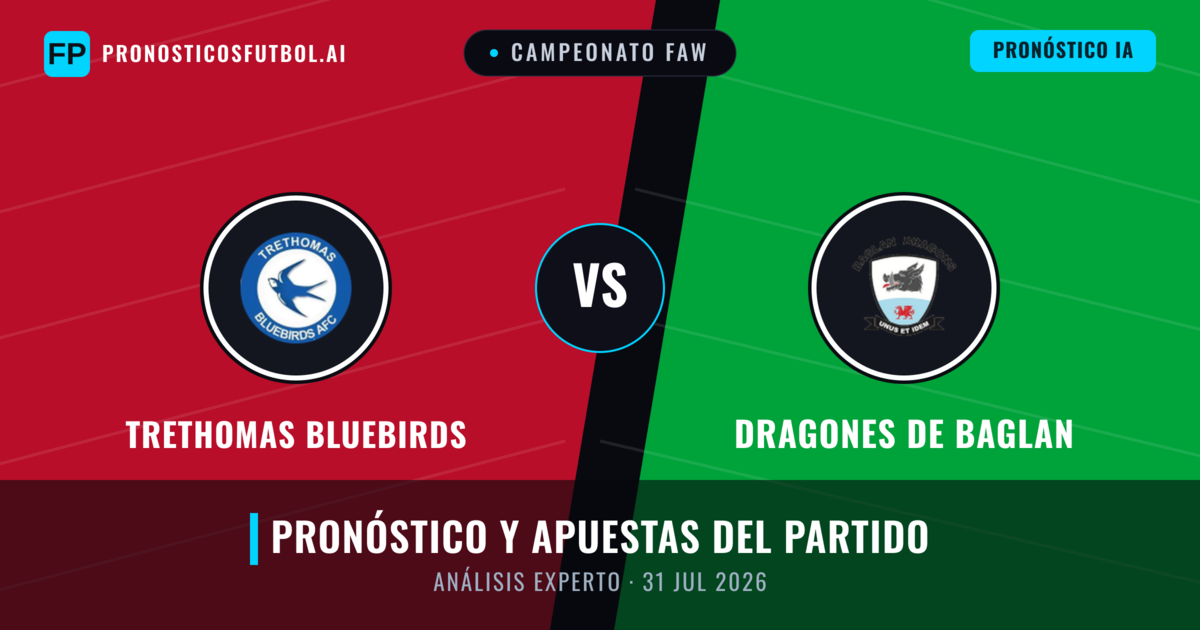 Trethomas Bluebirds vs Dragones de Baglan — pronóstico y previa del partido