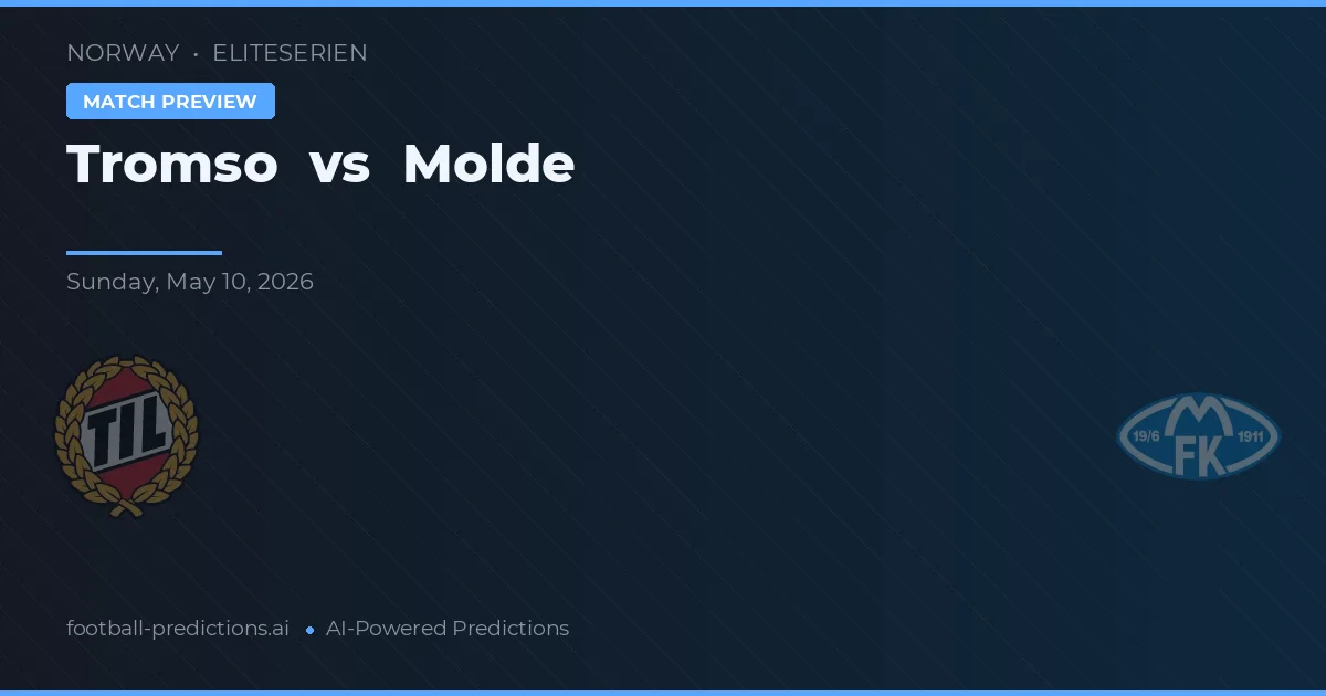 Tromsø vs Molde — pronóstico y previa del partido