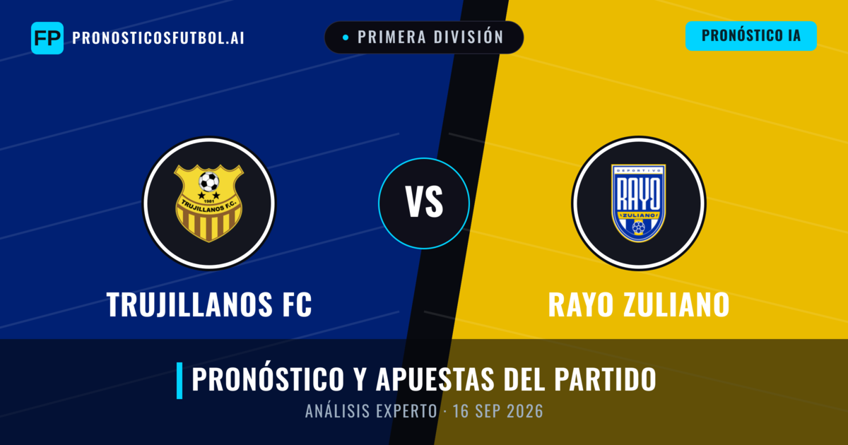 Trujillanos FC vs Rayo Zuliano — pronóstico y previa del partido