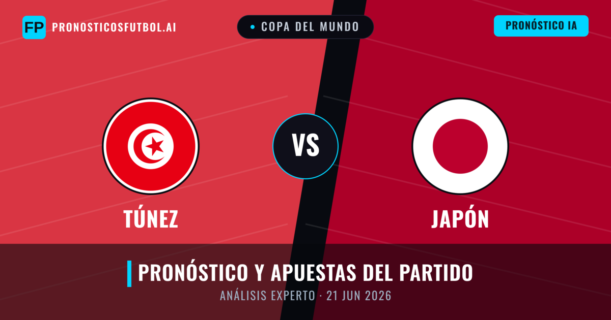 Túnez vs Japón — pronóstico y previa del partido
