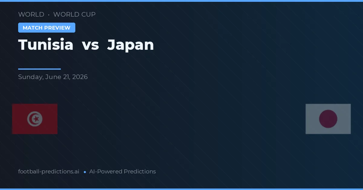 Túnez vs Japón — pronóstico y previa del partido