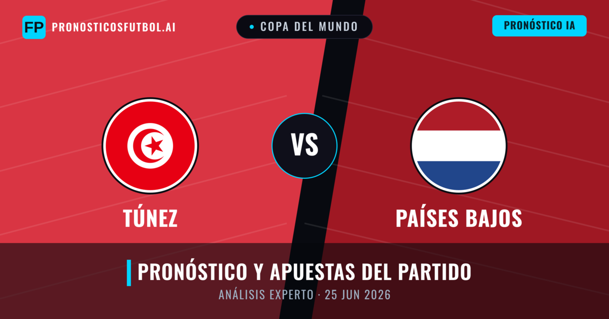 Túnez vs Países Bajos — pronóstico y previa del partido