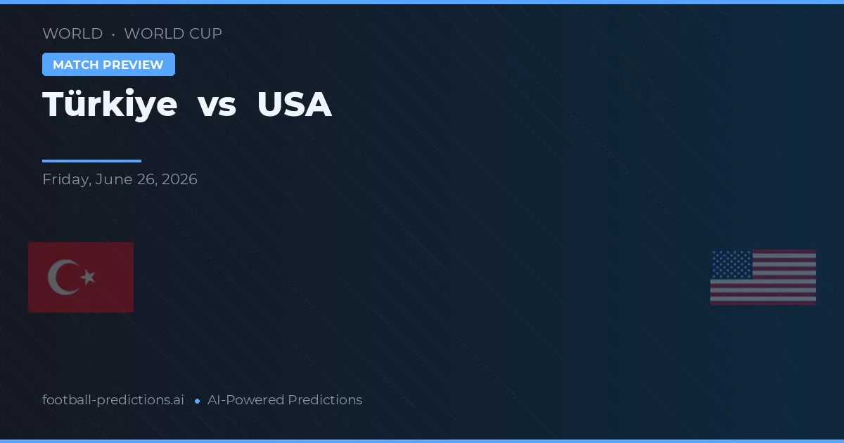 Turquía vs EE.UU. — pronóstico y previa del partido