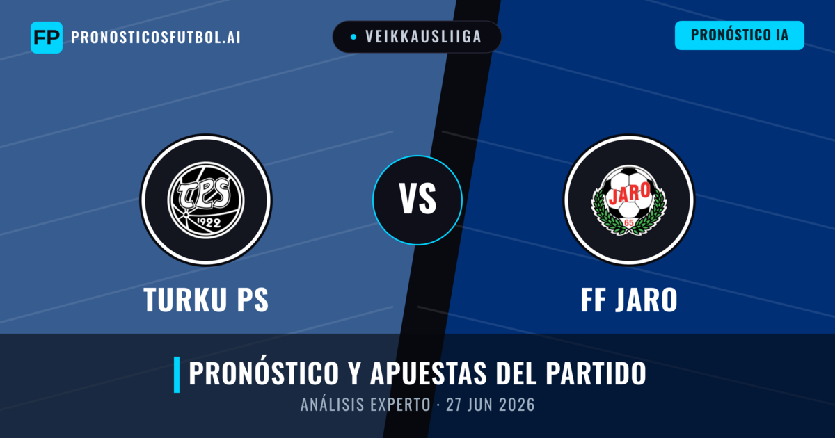 Turku PS vs FF Jaro — pronóstico y previa del partido