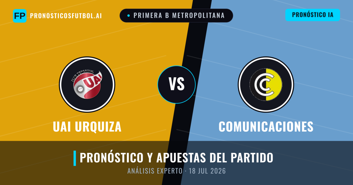 UAI Urquiza vs Comunicaciones — pronóstico y previa del partido
